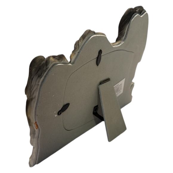 3D ShihTzu Dog Family Hand Painted Picture Frame Black White Hold 4x6 Photo NEW - Picture 10 of 15